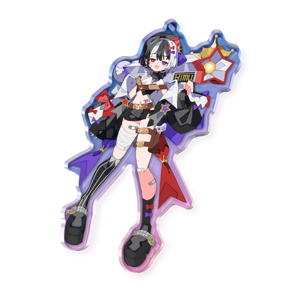 【期間限定】夜愛りむ。デビュー記念グッズ　アクキーオーロラVer.