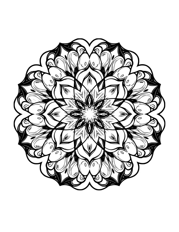 Mandala Coloring for Adults: Stress Relief Edition