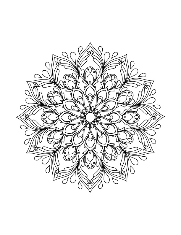 Mandala Coloring for Adults: Stress Relief Edition