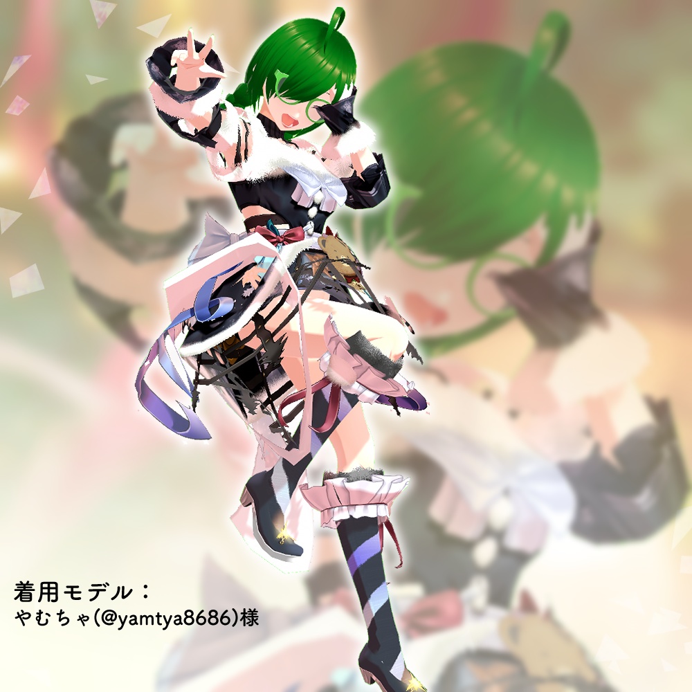 VRoid|クリスマスサンタドレス/2色