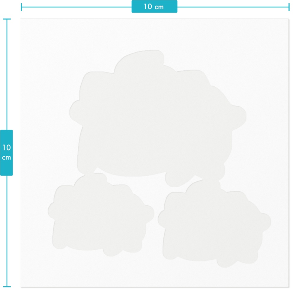 でふぉダイカットステッカー