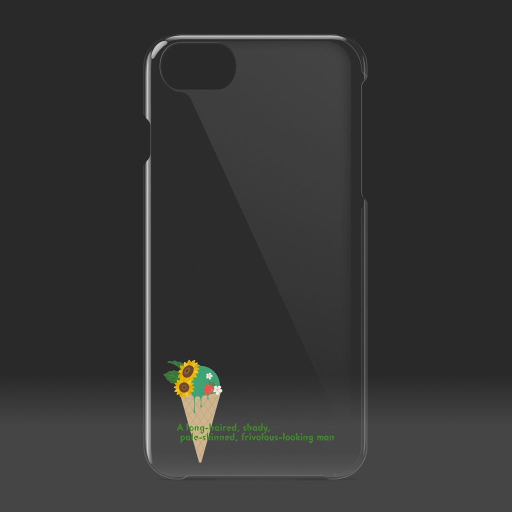 クリアiPhoneケース アイス