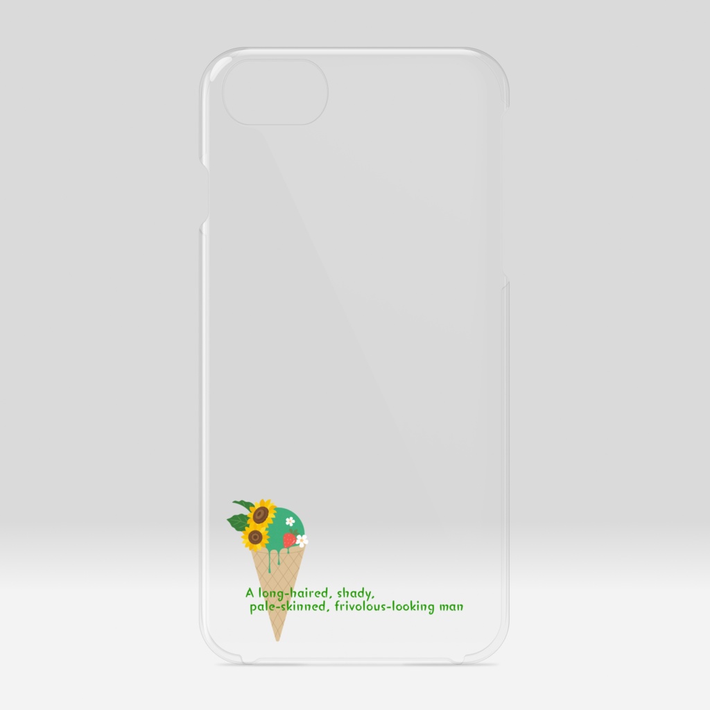 クリアiPhoneケース　アイス