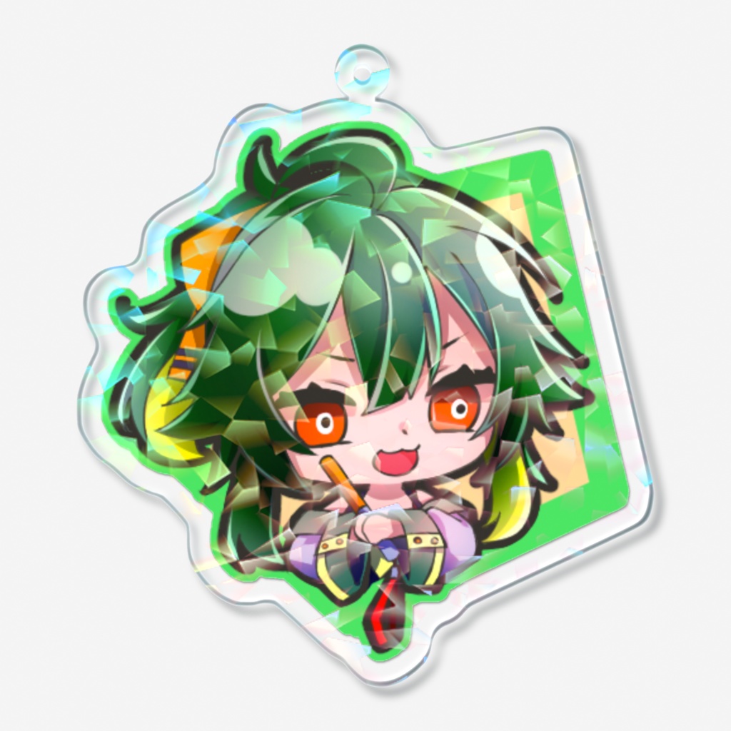 キラキラアクリルキーホルダー　ちびキャラ