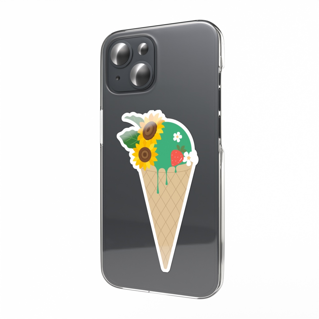 ダイカットステッカー アイス