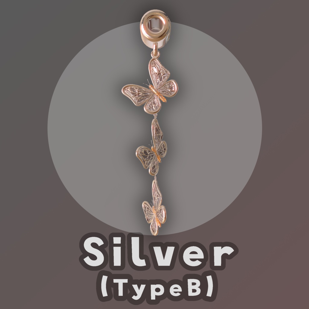 バタフライイヤリング