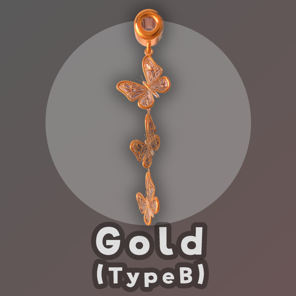 バタフライイヤリング