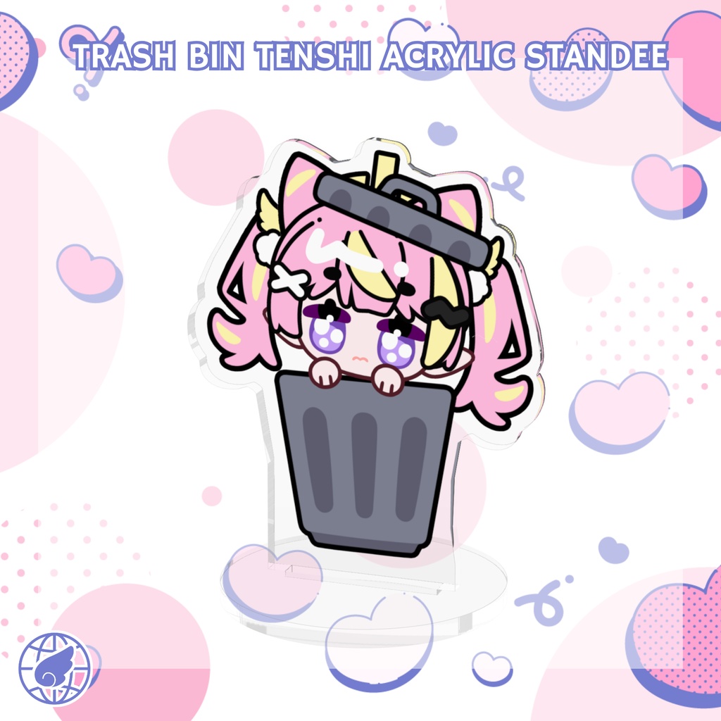 5.5周年記念イベントのグッズ - 天女ゆい ゴミ箱アクリルフィギュアスタンド