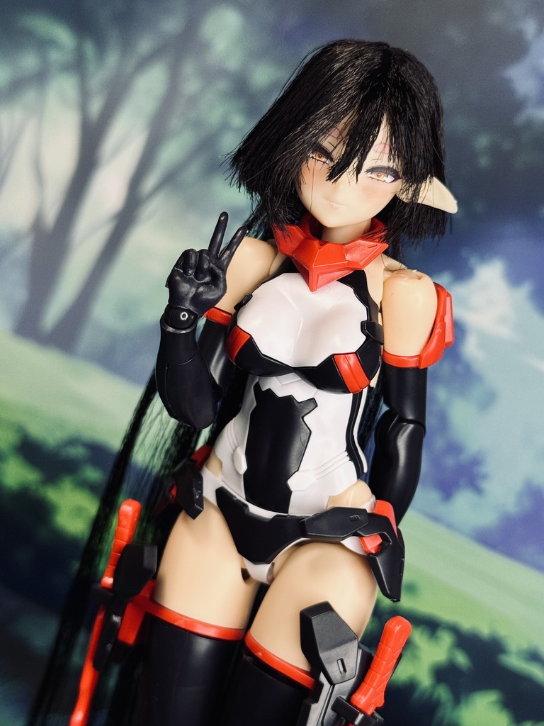 ベース一体化メガミデバイス用ウィッグ
