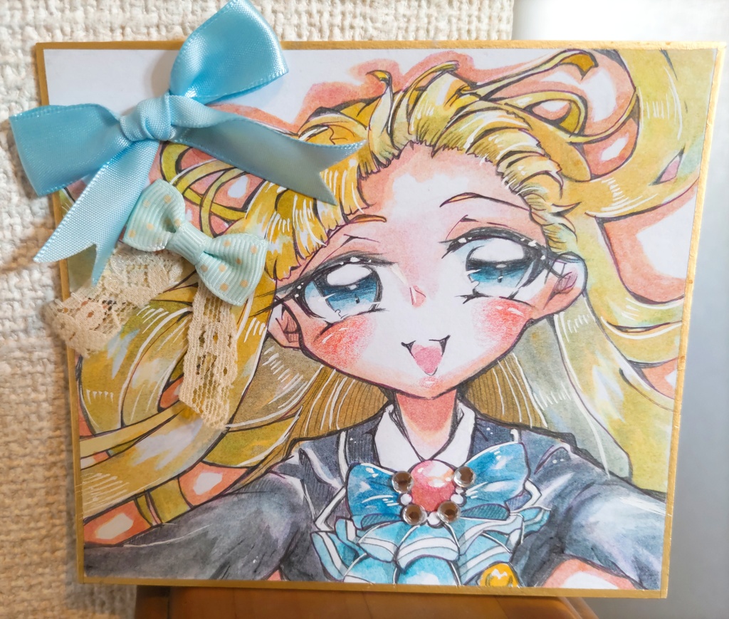 スクスト♡直筆手描き色紙♡シャルロッテ