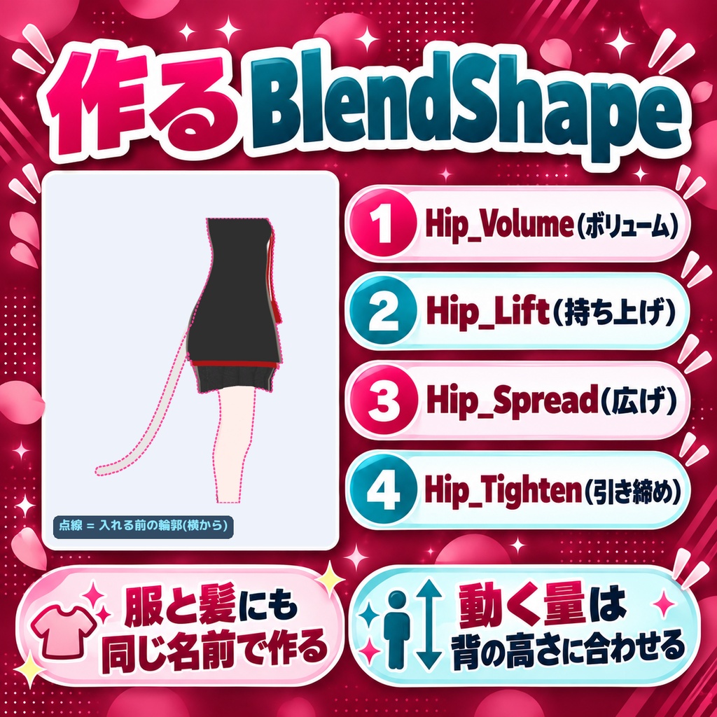 ピーチライン - お尻の形を4つのスライダーで整える【JA,EN,KO】