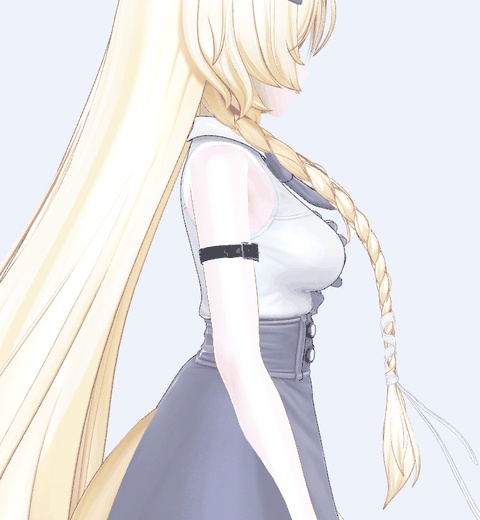 かがみえり - 前かがみになると、服の胸元がふわっとゆるむ【JA,EN,KO】