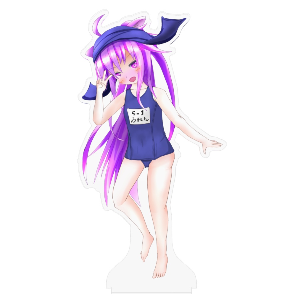 ミレンちゃんアクリルフィギュア-スク水Ver.