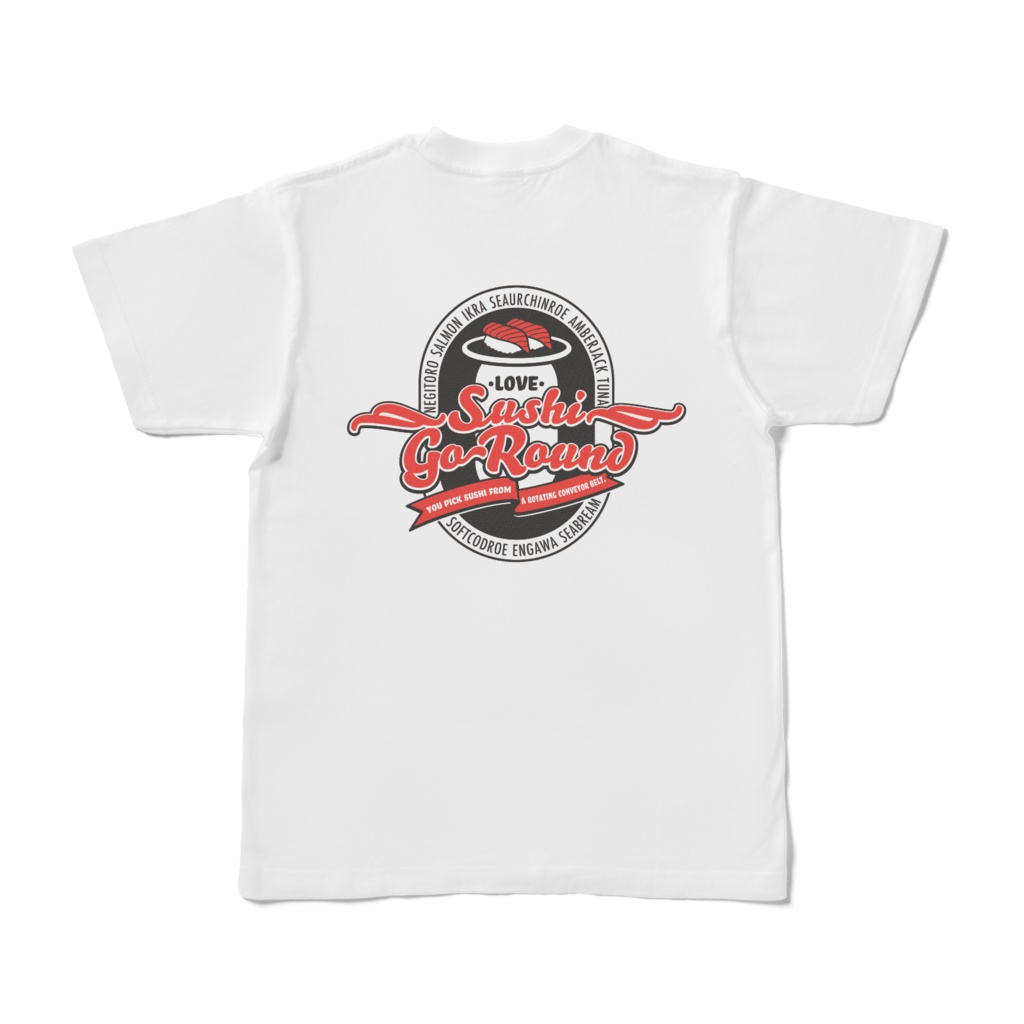 回転寿司が大好きTシャツ
