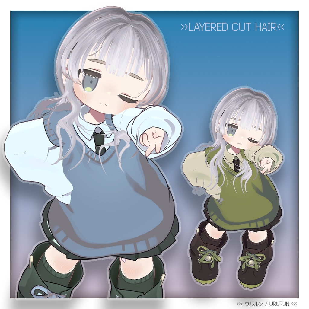 【6アバター対応】Layered Cut Hair ✶ レイヤーカットヘア ✶