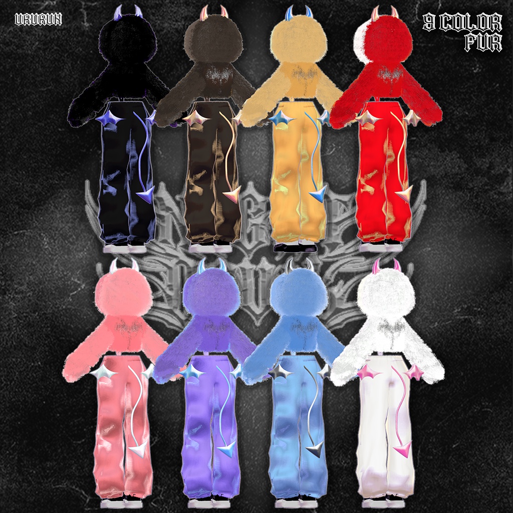 【8アバター対応】✶FuriFuri Night Devil✶😈 ふりふりナイトデビ 🖤