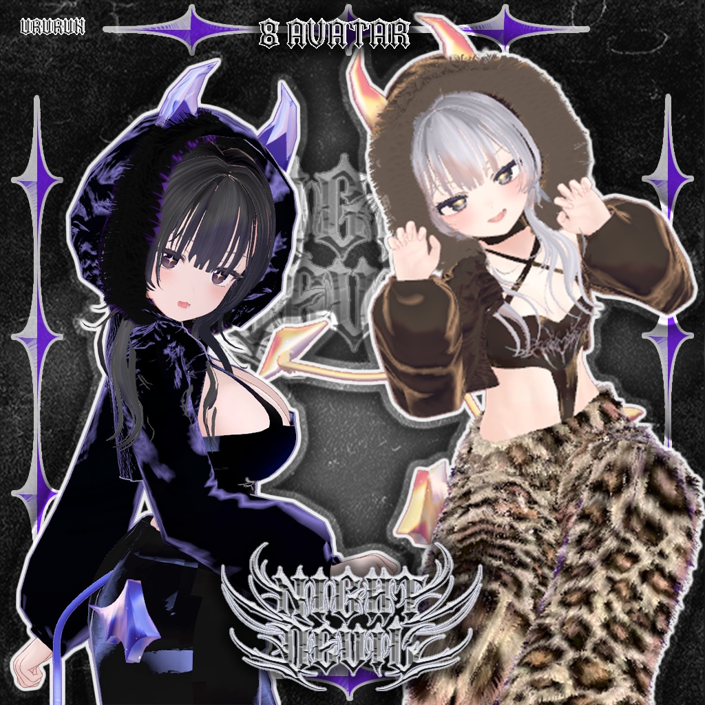 【8アバター対応】✶FuriFuri Night Devil✶😈 ふりふりナイトデビ 🖤