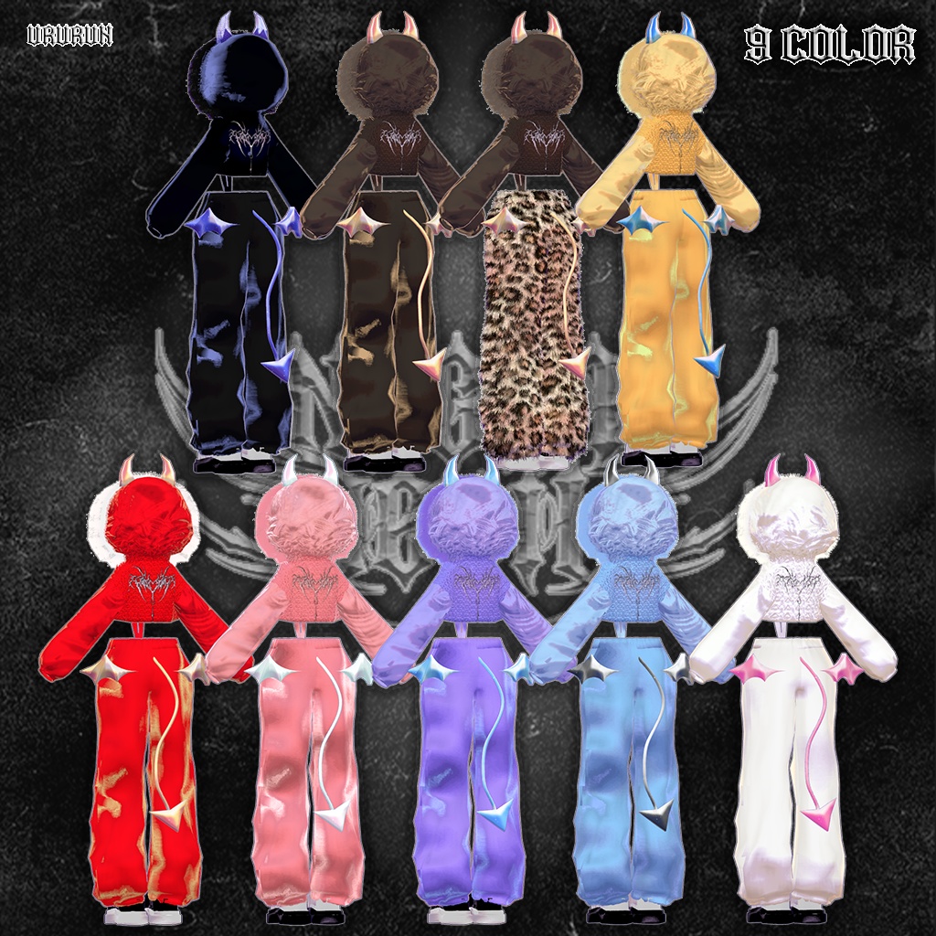 【8アバター対応】✶FuriFuri Night Devil✶😈 ふりふりナイトデビ 🖤