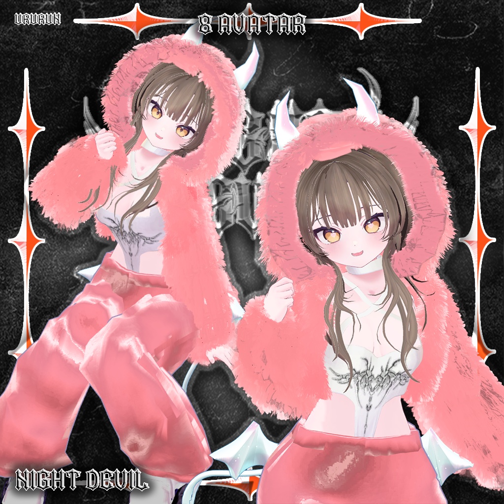 【8アバター対応】✶FuriFuri Night Devil✶😈 ふりふりナイトデビ 🖤