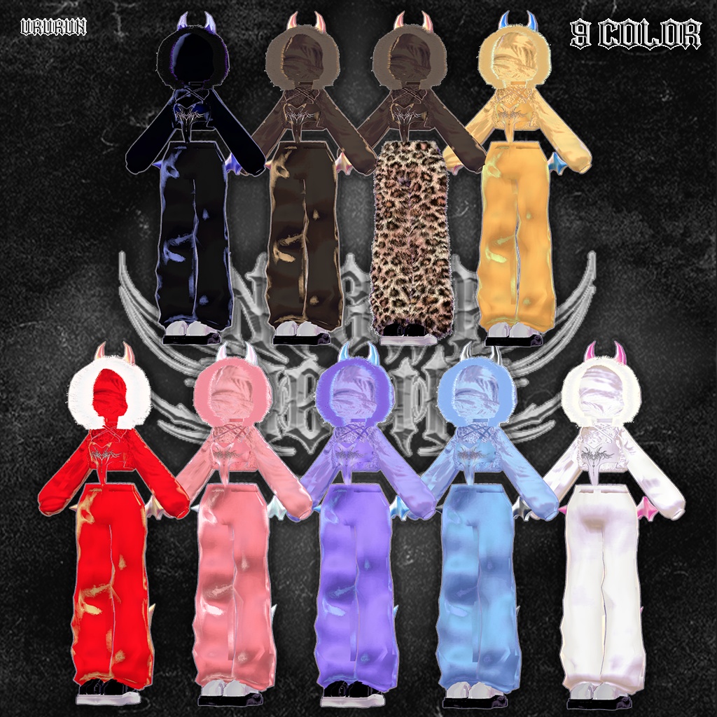 【8アバター対応】✶FuriFuri Night Devil✶😈 ふりふりナイトデビ 🖤