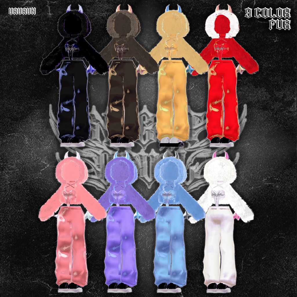 【8アバター対応】✶FuriFuri Night Devil✶😈 ふりふりナイトデビ 🖤