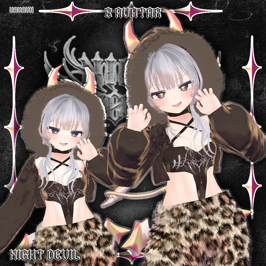 【8アバター対応】✶FuriFuri Night Devil✶😈 ふりふりナイトデビ 🖤