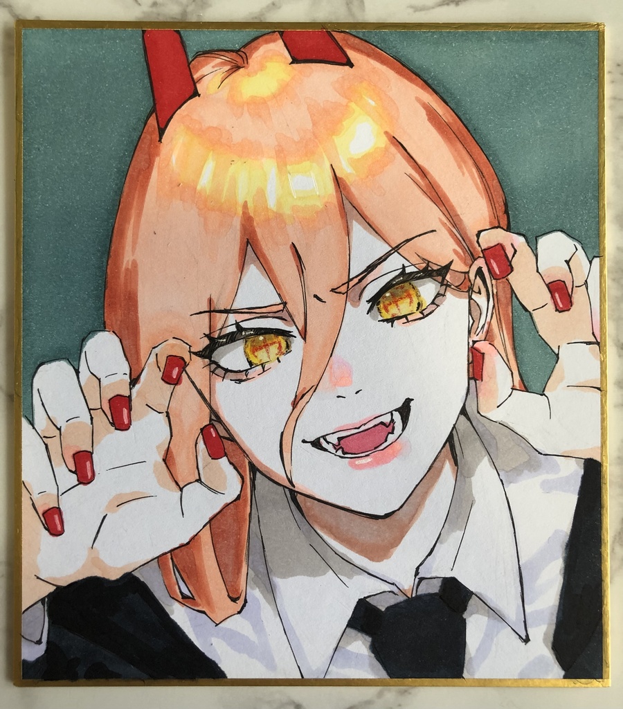 チェンソーマン　パワーミニ色紙