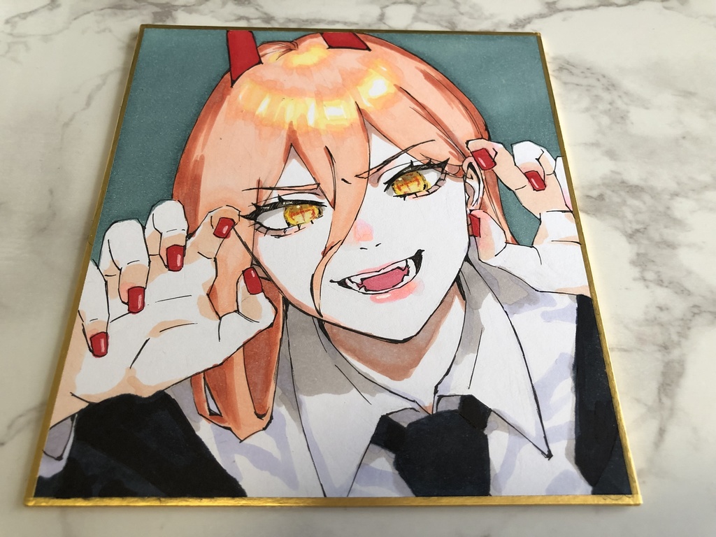 チェンソーマン パワーミニ色紙