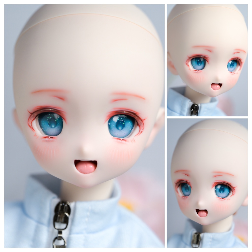DDH-22 セミホワイト肌 カスタムヘッド（ソフビ盛り）