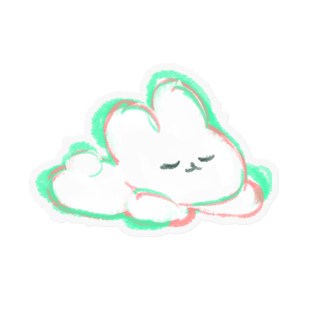 えほんのうさぎ クリアステッカー