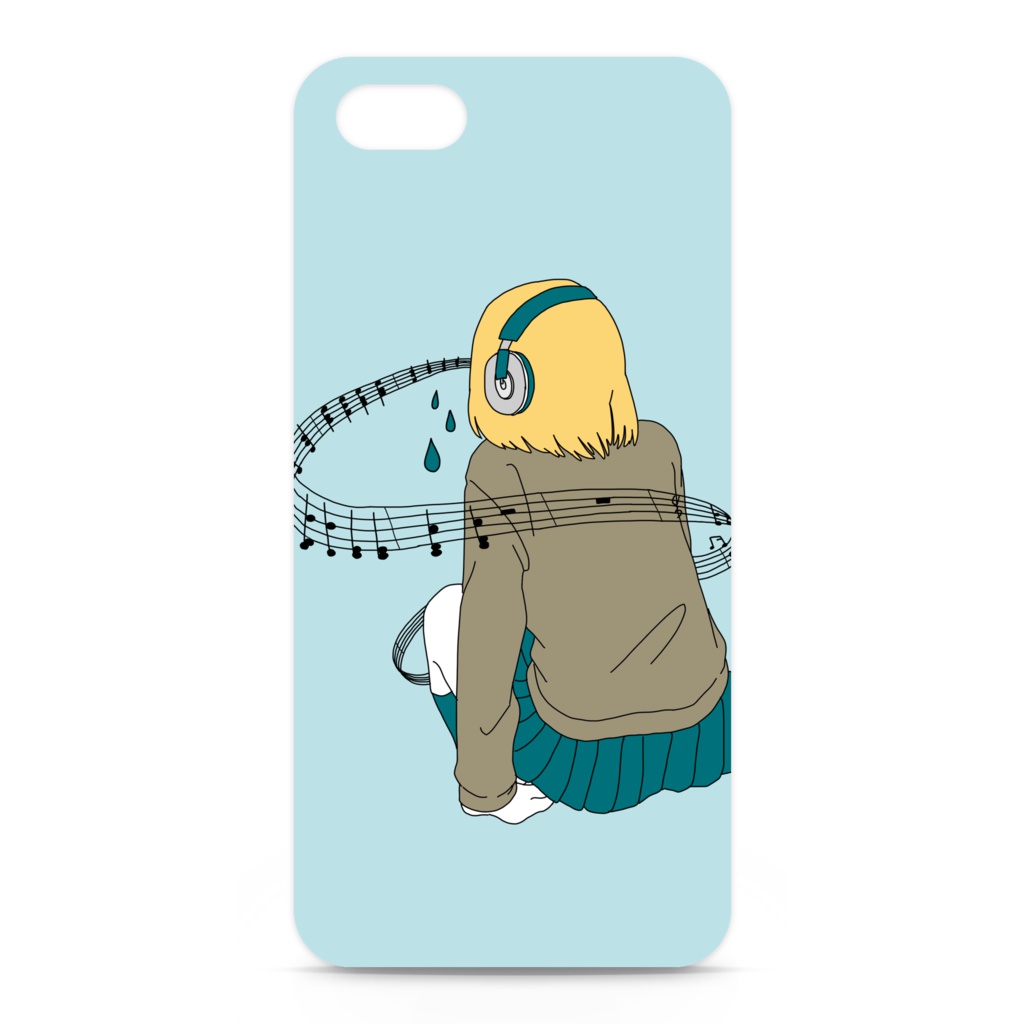 音にとじこもる iPhoneケース