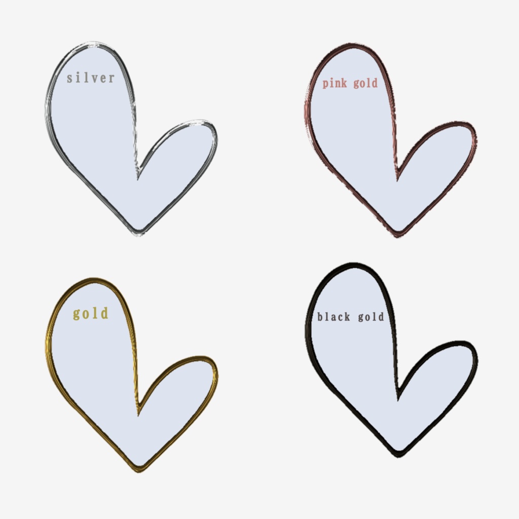 【20色】はーとのピアス