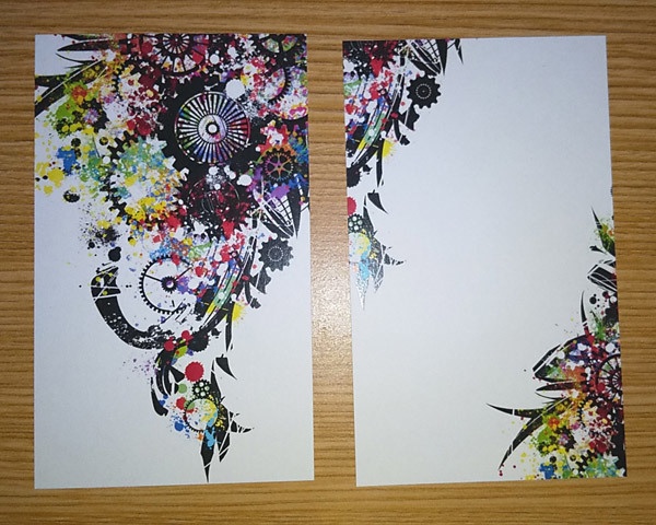 【再販】歯車パレード極彩メッセージカード