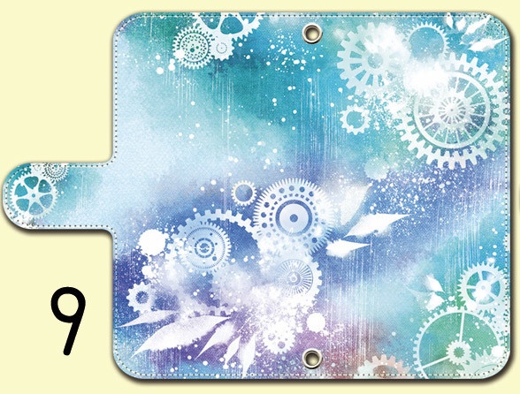 送料無料【両面(外内)印刷or内側白手帳型スマホケース カラバリ含50デザイン】受注生産