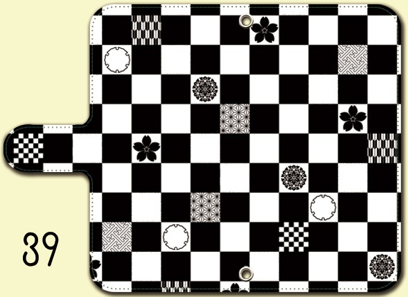 送料無料【両面(外内)印刷or内側白手帳型スマホケース カラバリ含50デザイン】受注生産