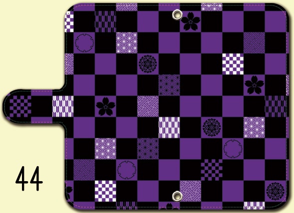 送料無料【両面(外内)印刷or内側白手帳型スマホケース カラバリ含50デザイン】受注生産