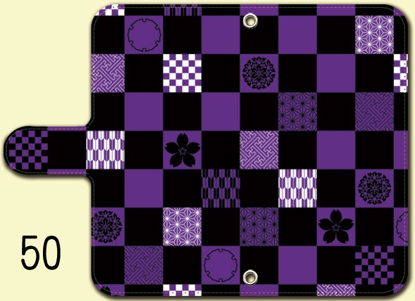 送料無料【両面(外内)印刷or内側白手帳型スマホケース カラバリ含50デザイン】受注生産