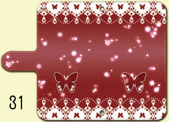 送料無料【両面(外内)印刷or内側白手帳型スマホケース カラバリ含50デザイン】受注生産