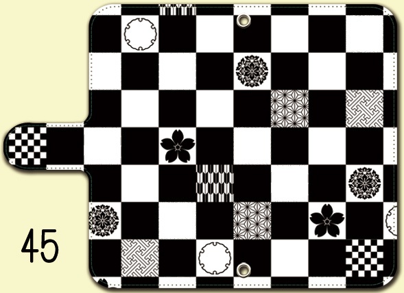 送料無料【両面(外内)印刷or内側白手帳型スマホケース カラバリ含50デザイン】受注生産