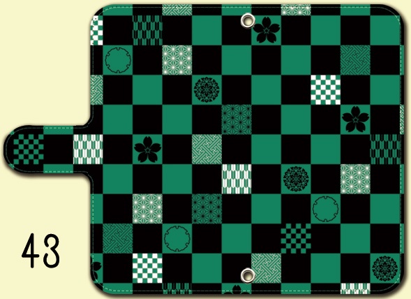 送料無料【両面(外内)印刷or内側白手帳型スマホケース カラバリ含50デザイン】受注生産