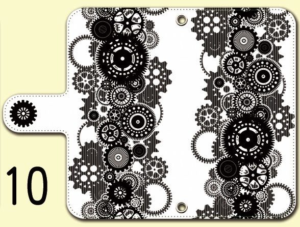 送料無料【両面(外内)印刷or内側白手帳型スマホケース カラバリ含50デザイン】受注生産