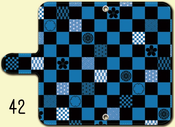 送料無料【両面(外内)印刷or内側白手帳型スマホケース カラバリ含50デザイン】受注生産