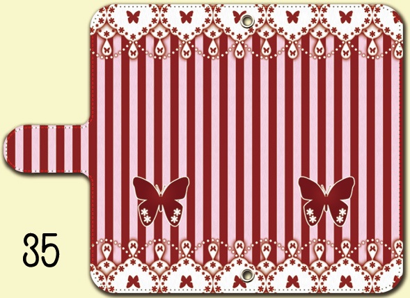 送料無料【両面(外内)印刷or内側白手帳型スマホケース カラバリ含50デザイン】受注生産