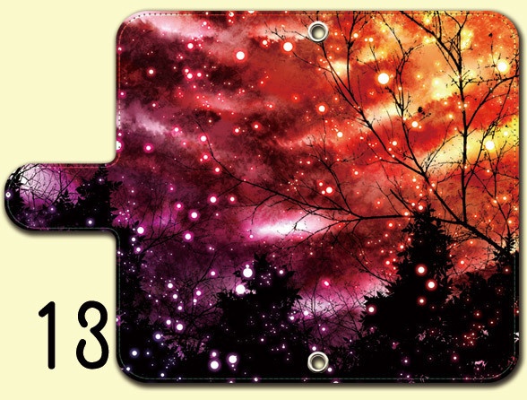 送料無料【両面(外内)印刷or内側白手帳型スマホケース カラバリ含50デザイン】受注生産