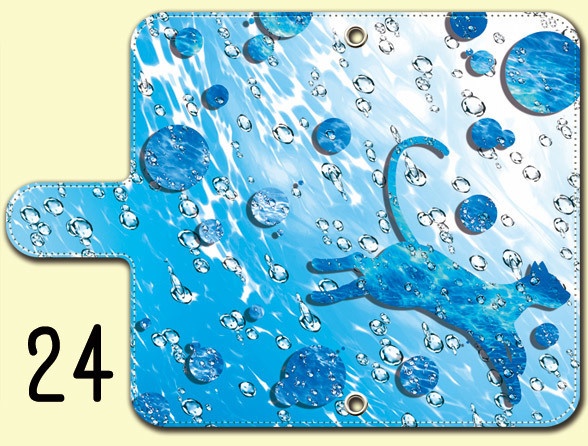 送料無料【両面(外内)印刷or内側白手帳型スマホケース カラバリ含50デザイン】受注生産