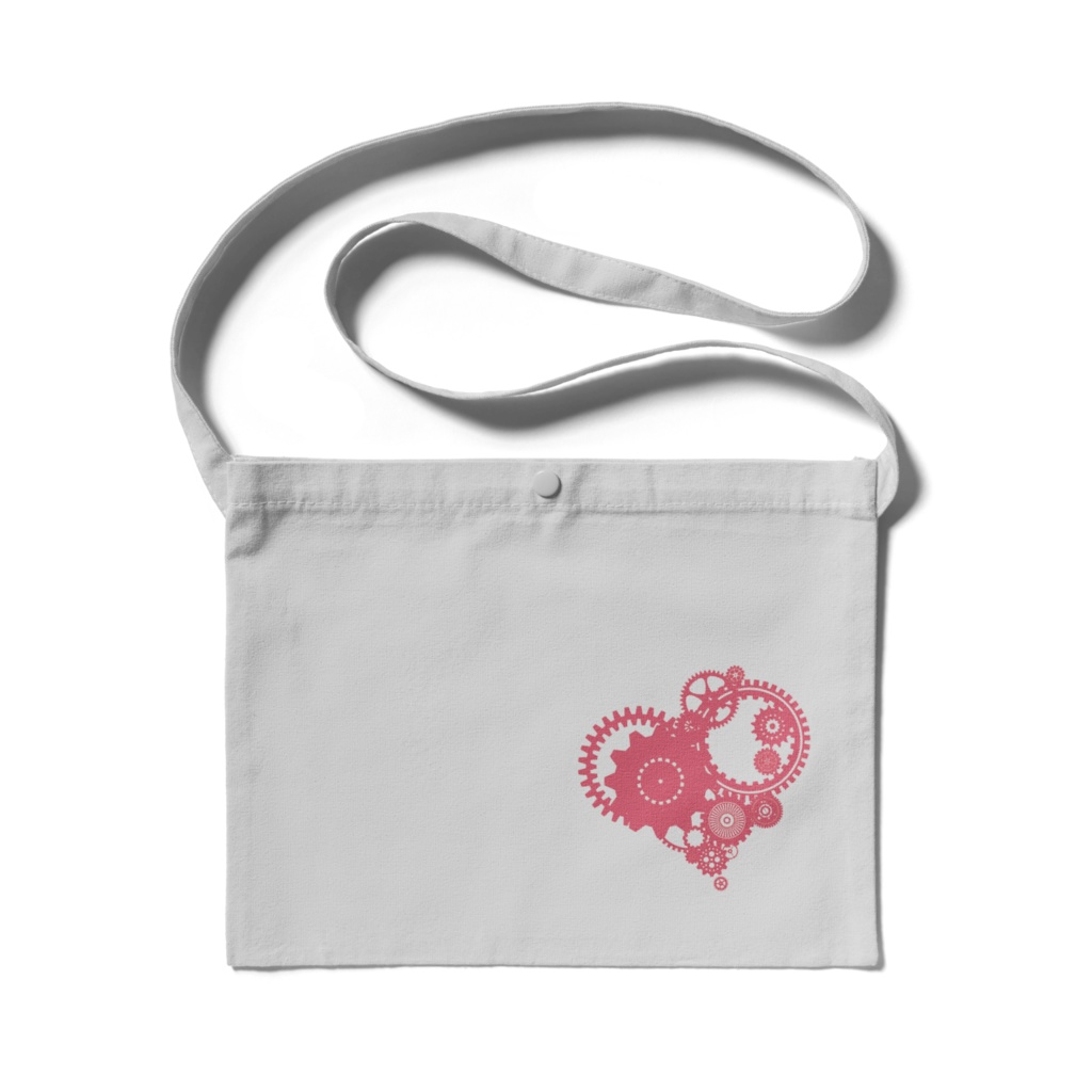 歯車赤ハートサコッシュ4色