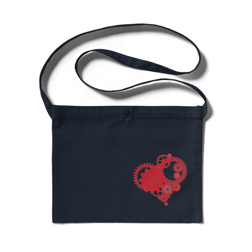 歯車赤ハートサコッシュ4色