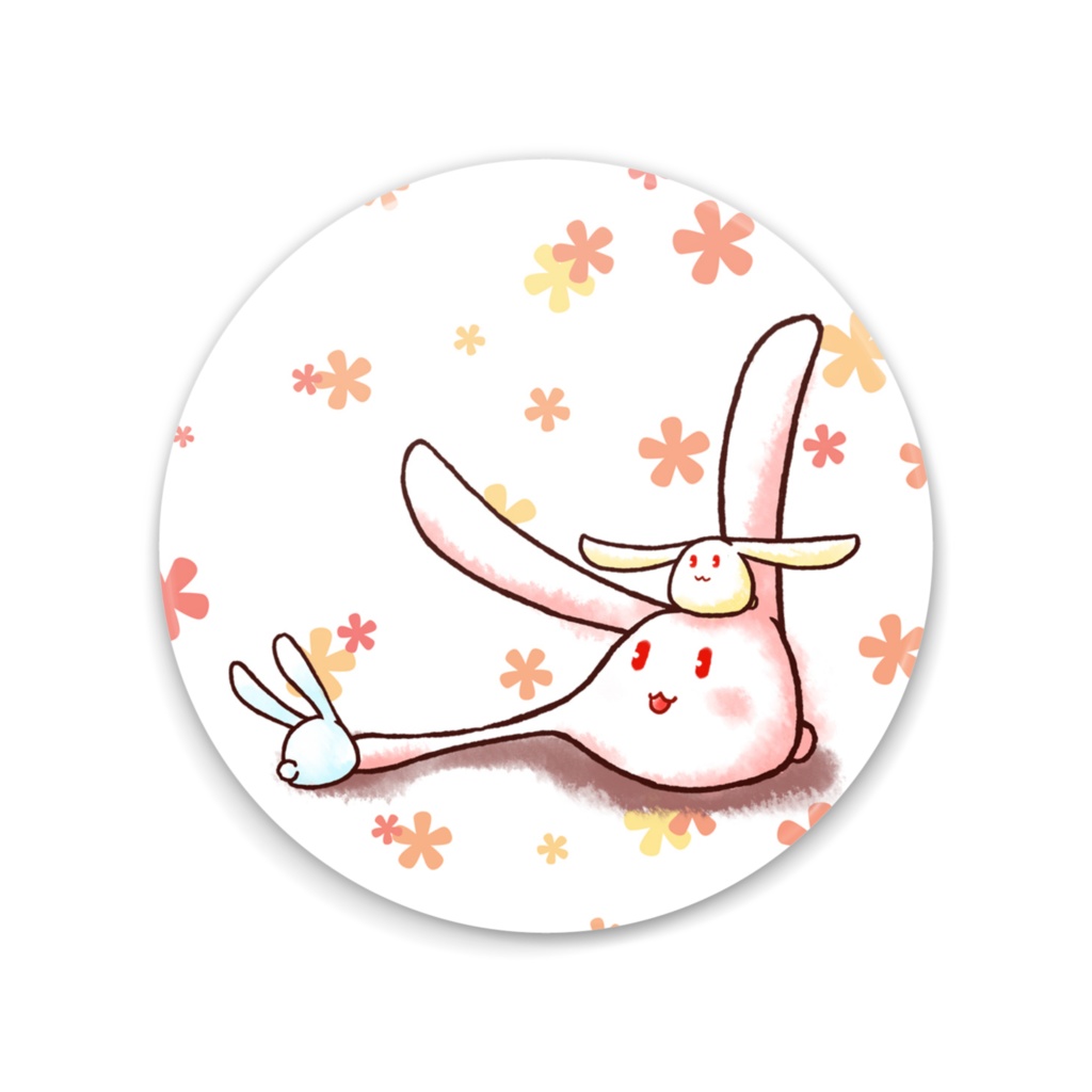 75mmもちうさぎ缶ミラー