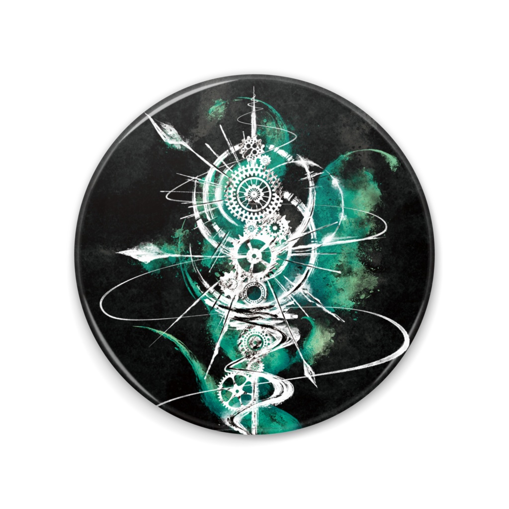 75mm歯車廻黒缶ミラー