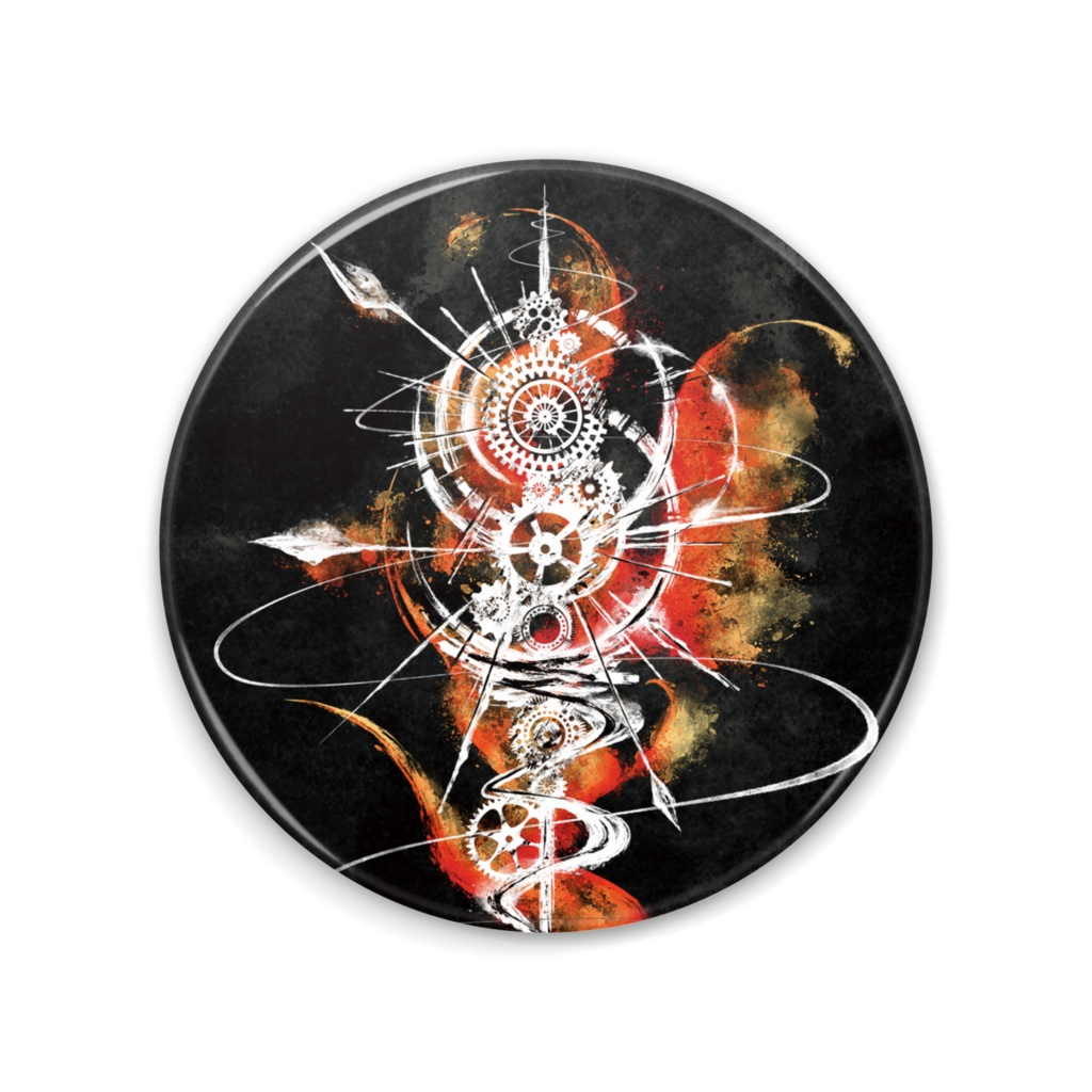 75mm歯車廻黒缶ミラー